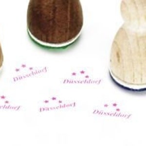 Stemplino® Timbro in legno Mini Stamp® Timbro con motivo Timbro Düsseldorf - Mini