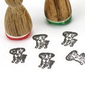 Stemplino Ministempel - Boxer - Holzstempel für Basteln Tagebuch Planer Bullet Journal Planner Stempeln Dog Hund Gassi gehen