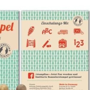 Coffret de tampons cadeaux mini set de tampons inscription scolaire, 8 pièces avec tampon encreur