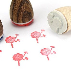 Stemplino Ministempel - Pusteblume - Mini Stempel Löwenzahn stamp Holzstempel Tagebuch Planer Bullet Journal Tagebuch Blume Frühlings