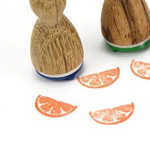 Mini timbro Stemplino arancione, serie 2