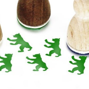 Stemplino Mini Stempel - Berlijn Beer - Houten Stempel voor Dagboek Planner Bullet Journal Berlijn Berlino City Trip Souvenir