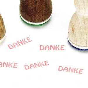 Stemplino Mini Stempel Danke auf Deutsch