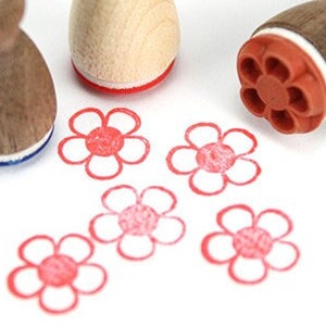 Stemplino Mini Stempel - Bloem - Mini Stempel voor Ambachten Dagboek Bullet Journal Planner Leraar Stempel Lof Tuinplanten