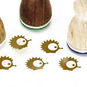 Stemplino Ministempel - Glotzi Igel - Holzstempel für Tagebuch Planer Bullet Journal To do list Waldtier Tier Kinderstempel