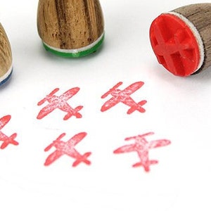 Stemplino Ministempel Flugzeug - Motivstempel Flugzeugliebhaber Fliegen Piloten