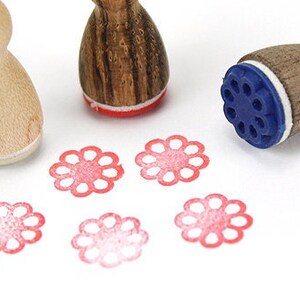 Stemplino Ministempel Blüte , Serie 3 Blumen
