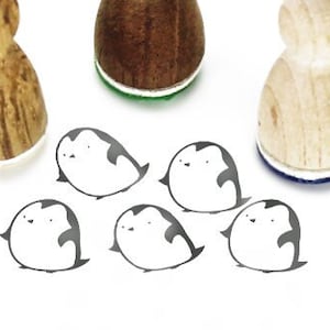 Stemplino Mini Stempel - Pingwin Philipp - Mini Stamp Boże Narodzenie Dzienniczek Karty Znaki Rzemiosło Zoo Biegun Południowy Słodkie Zwierzęta Gnomy