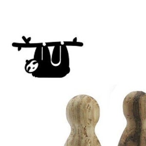 Stemplino Ministempel -Faultier- Holz Motivstempel für Journal Kalender Weihnachtskarten basteln,Mitgebsel Kinder Stempel,Tier Zoo Tierpark