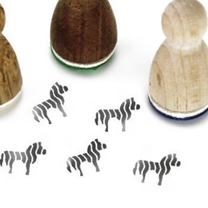 Ministempel Zett Zebra Tierstempel Kinder Weihnachten Geschenke