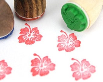 Stemplino Ministempel - Hibiskus - kleiner Stempel Tagebuch Bullet Journal Karten Hawaii Blüte Blumen Eibisch tropischen Pflanzen