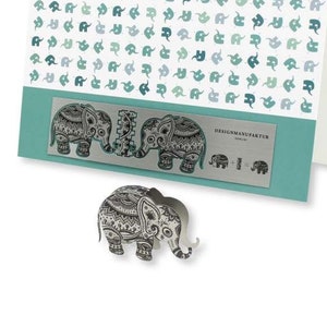 Stainless Steel Greeting Card Elephant image 1
