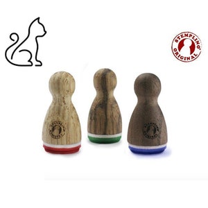 Stemplino Ministempel - Katze Profil - Holzstempel Holzstempel für Tagebuch Planer Bullet Journal Katzenliebhaber Cat cats