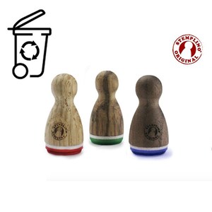Stemplino Ministempel - Mülltonne - Holzstempel für Tagebuch Planer Bullet Journal Ausmisten Declutter Müllabholung Tracker