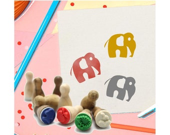 Stemplino Ministempel - Elefant - kleiner Stempel Tagebuch Planer Reisetagebuch Afrika Zoo Tier Kinderstempel Motivstempel Animal