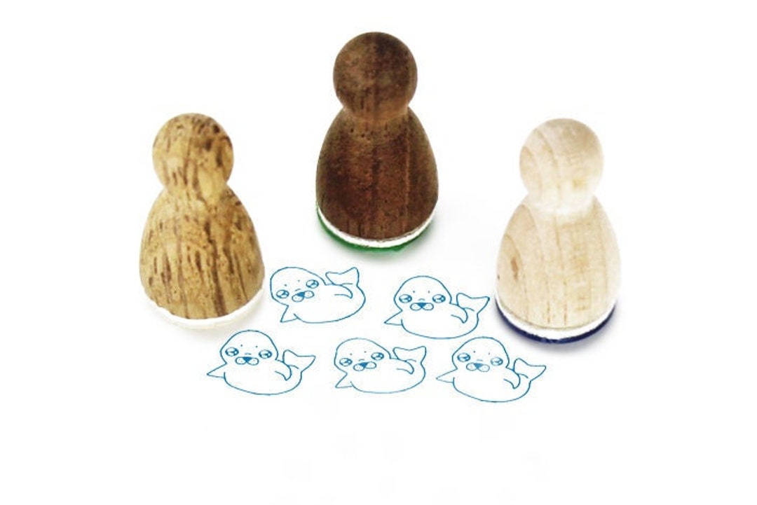 Stemplino Midistempel – Motiv Schmetterling, 18 Mm Durchmesser, Aus FSC-Holz, Für Bullet Journal & Basteln