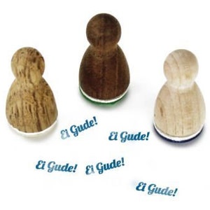 Mini timbro Stemplino - Egg Gude! - Timbro in legno per diario planner bullet journal bon appetit tavolo carte cuoco