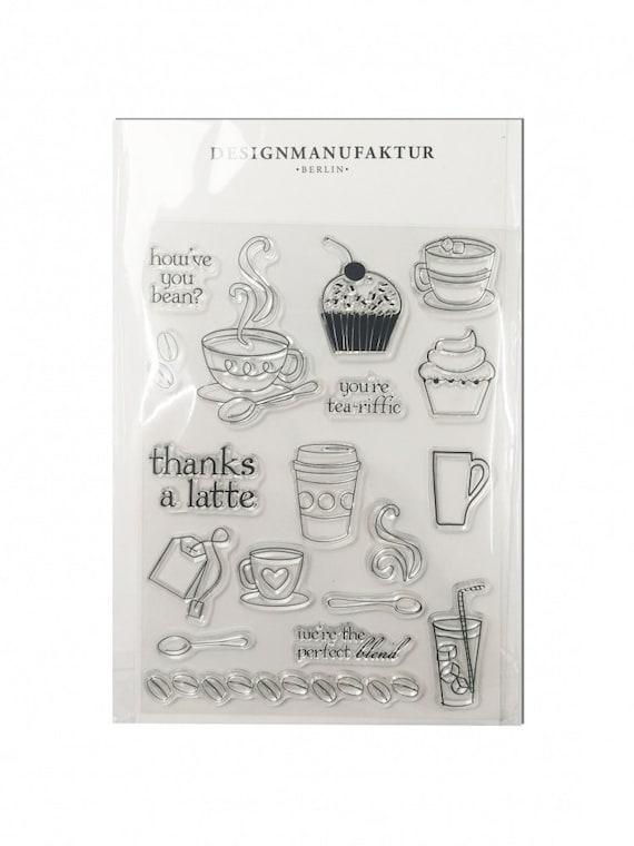 Clear Stamp Set Kaffee und Tee