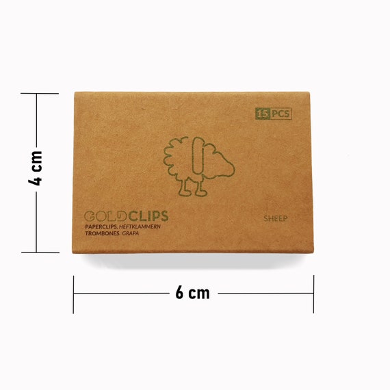 Set van 480 metalen paperclips (roségoud, in 3 kunststof doosjes