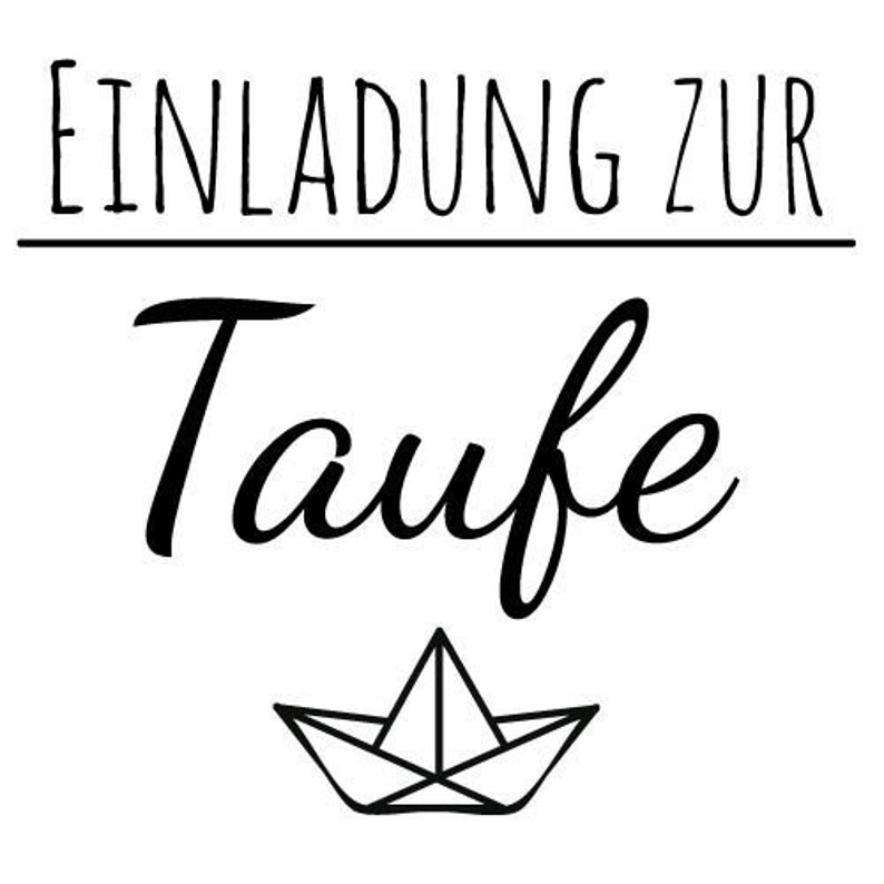 Maxi Stempel L Einladung zur Taufe - Etsy