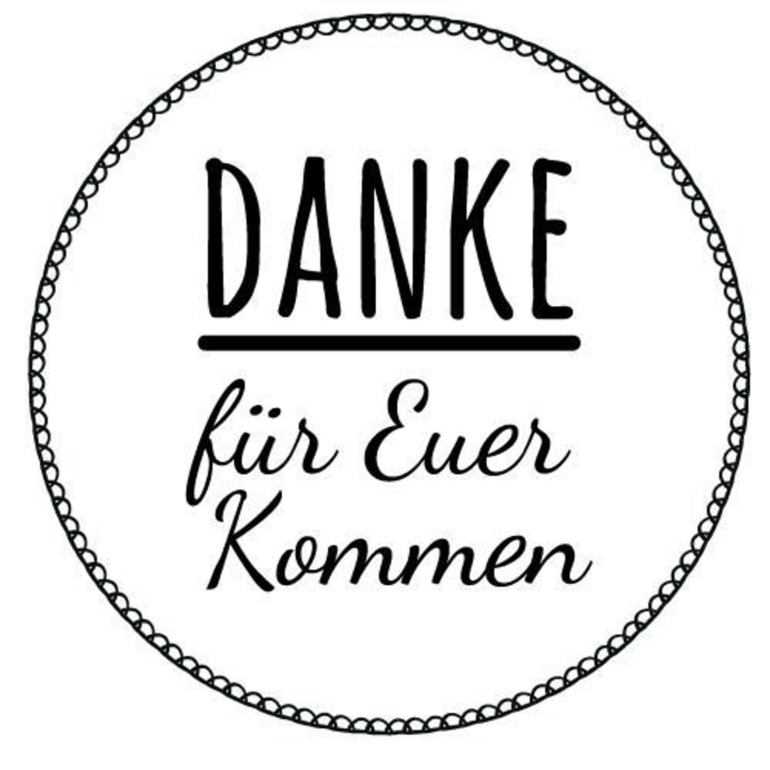 Maxi Stempel L DANKE für Euer kommen Etsy