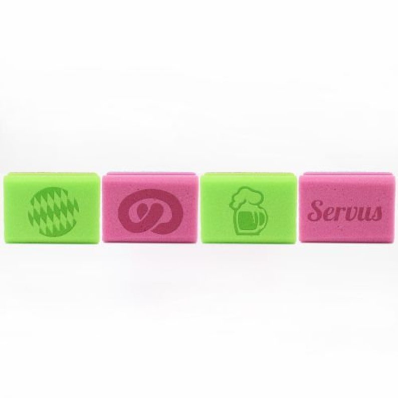 City Sponge Bavaria Set of 4 : Pink/Pink image 1