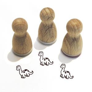Ministempel -Domenik Dino- Tier Motiv Kinderstempel zum Basteln Malerei Journal Adventskalender Ideen Dinosaurier Jura,Serie 10-F063