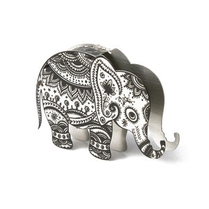 Stainless Steel Greeting Card Elephant image 2