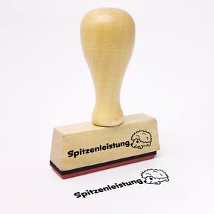 Tampon d'enseignant -Excellente performance- Tampon d'enseignant d'école primaire avec dicton amusant et motif hérisson, tampon de motivation des élèves 50 mm x 15 mm