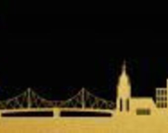 Skytape - Frankfurt - Skyline Souvenir bedrucktes Klebeband künstlerische Masking Tape Washi Tape zum Basteln Planner Journal Geschenk Deko