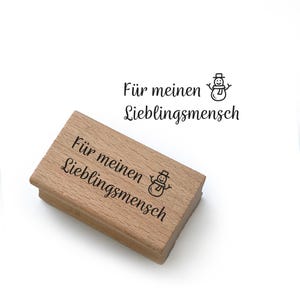 Timbro natalizio per etichette -Per la mia persona preferita- crea decorazioni personalizzate per confezioni regalo di cartoline di Natale, Pro-047 44 x 20 mm