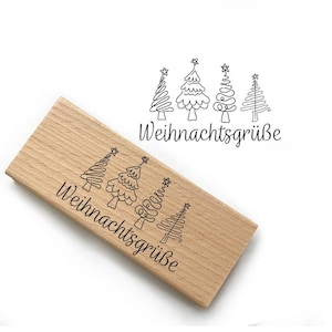 Christmas stamp motif stamp -Christmas greetings- personal Christmas gift Christmas card Christmas decoration crafting, Pro-029 67 x 42 mm