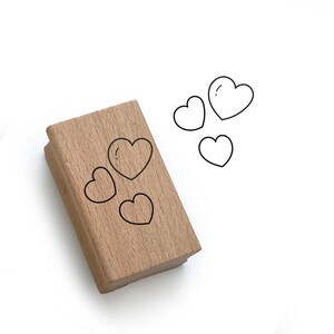 Weihnachten Stempel für Etiketten -Herzen Weihnachten- persönliche Weihnachtskarte Geschenkverpackung Weihnachtsdeko basteln,Pro-045 22x24mm
