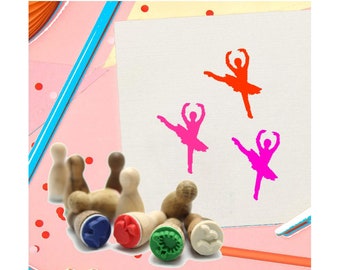 Stemplino Ministempel - Bibi Ballerina - kleiner Stempel Tagebuch Planer Bullet Journal Ballett Mitbringsel Tanzen Dance Sport