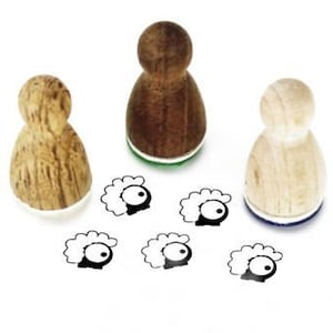 Mini francobollo Stemplino Glotzi pecora, serie 6
