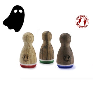 Stemplino Ministempel - Gespenst - Holzstempel Motivstempel Tagebuch Planer Bullet Journal Halloween Geist Grusel Party Kinder