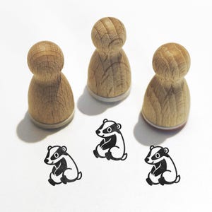 Ministempel -Dana Dachs- Tier Motiv Kinderstempel zum Basteln Malerei Journal Adventskalender Ideen kleine Geschenke Zoo,Serie 10-F011