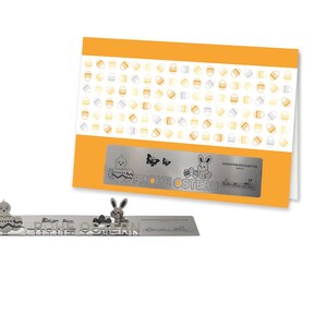 Skulpo® Cartes pliantes en acier inoxydable - Pâques - Cartes de vœux 3D Cartes pop-up Cadeau artisanal Sculpture de bureau pour enfants Miniature décorative
