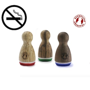 Stemplino Mini Timbro - Vietato fumare - Timbro in legno Timbro in legno per diario pianificatore Bullet Journal Non fumare Non fumare
