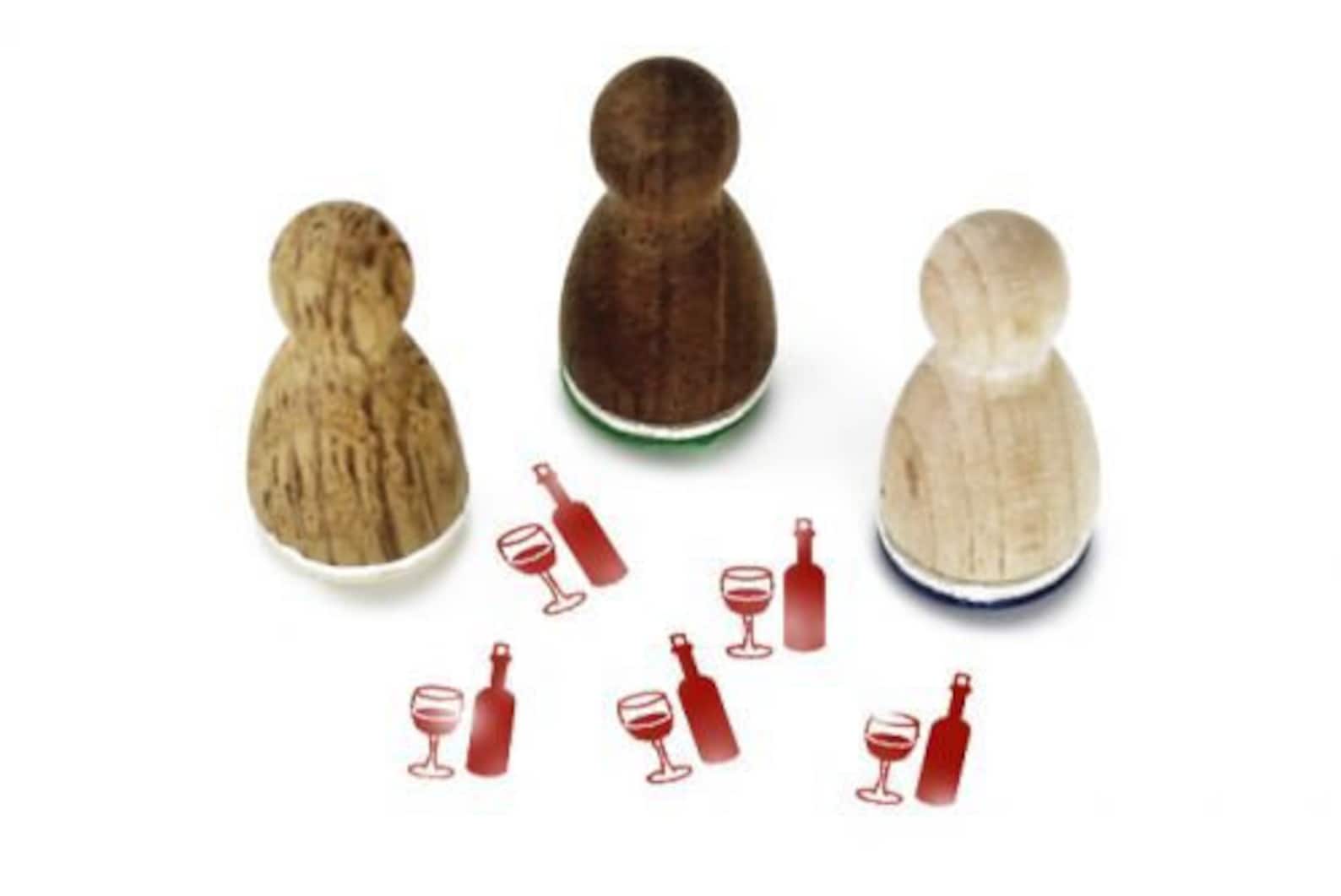 Mini Tampon Herta Poulet – Bois FSC, Motif 10-11 Mm, Fabrication Allemande, Idéal Pour Scrapbooking Et Loisirs Créatifs