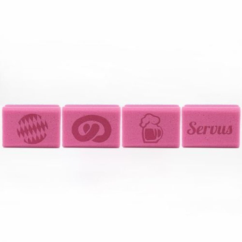 City Sponge Bavaria Set of 4 : Pink/Pink image 3