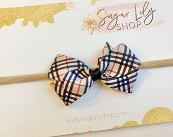 burberry baby hair bow