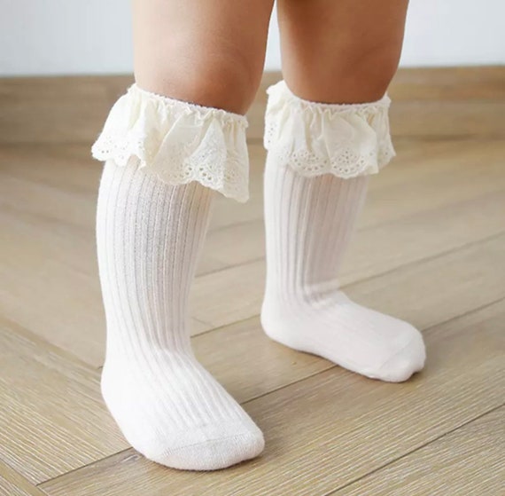 Taille Bebe Et Tout Petit Chaussettes Hautes En Dentelle De Etsy Canada