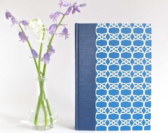 Cuaderno azul/blanco