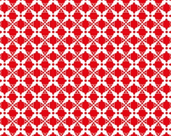 Paper red and white, 5 sheets