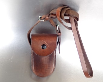 WW2 1943 Swiss Army Bag Swiss Army Leather Bag Swiss Leather Vintage Leather Bag Pouch Sac en Cuir Schweizer Armee Suisse
