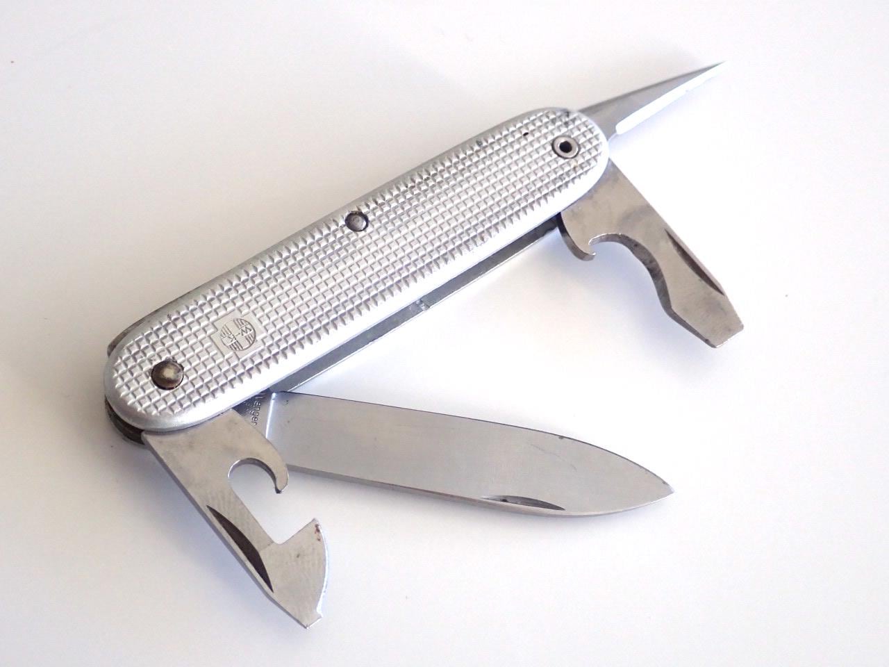 1972 Wenger Knife Vintage Swiss Army Knife Army Tool Delémont