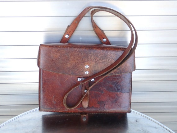 vintage swiss army leather bags