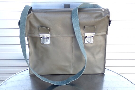 1968 Swiss Army Vintage Leather Bag 