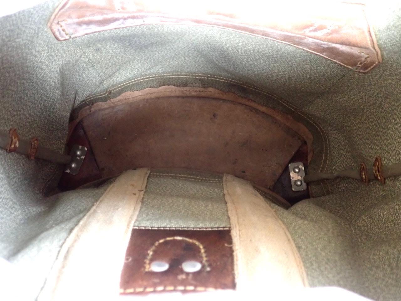1963 Vintage Swiss Army Backpack Swiss Leather Salt and Pepper Schweizer Armee Suisse Sac a Dos Canvas Cuir Leder Lin Hunt Hike Biker Teufen - Etsy 1963 Vintage Swiss Army Backpack Swiss Leather Salt and Pepper Schweizer Armee Suisse Sac a Dos Canvas Cuir Leder Lin Hunt Hike Biker Teufen - Etsy